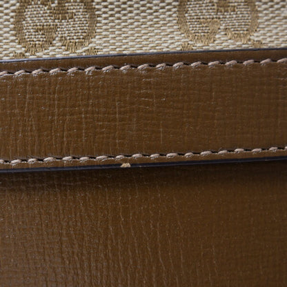Gucci Horsebit, Brown, Canvas, shoulder