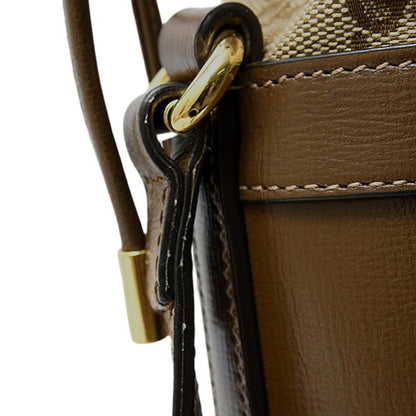 Gucci Horsebit, Brown, Canvas, shoulder