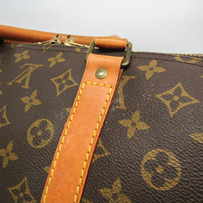 Louis Vuitton Keepall 55, Brown, Canvas, travel
