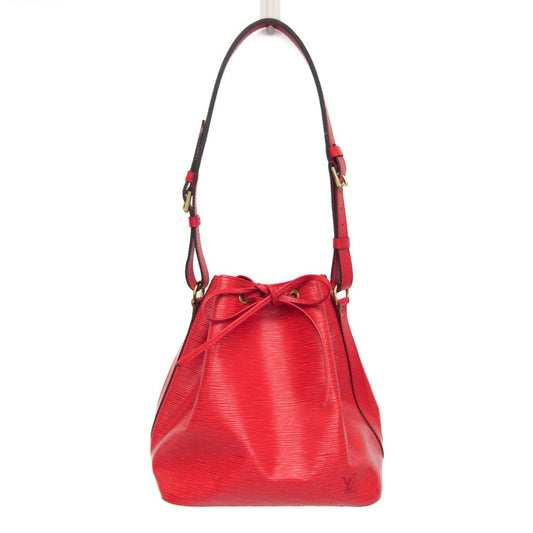 Louis Vuitton Petit Noé, Red, Leather, shoulder