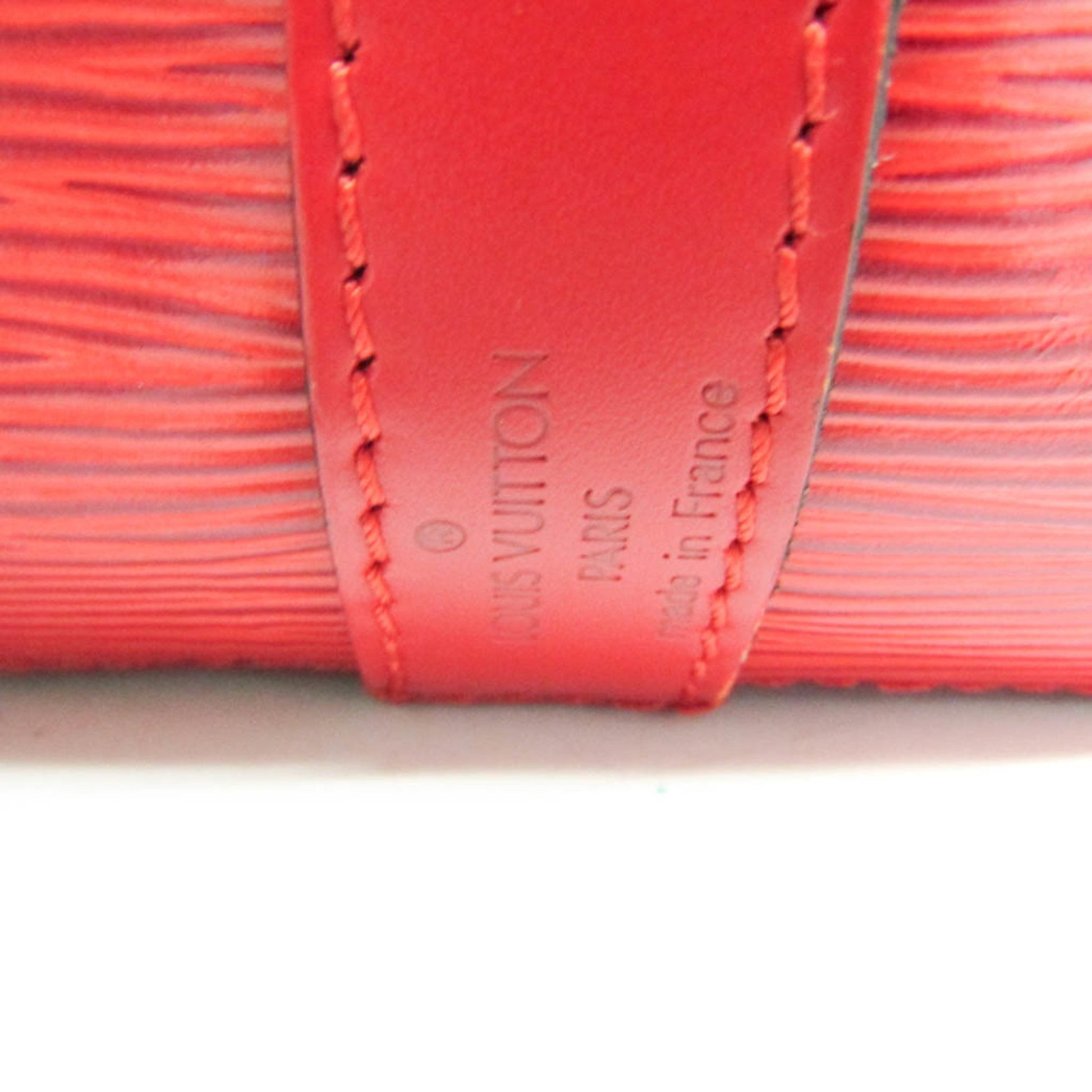 Louis Vuitton Petit Noé, Red, Leather, shoulder