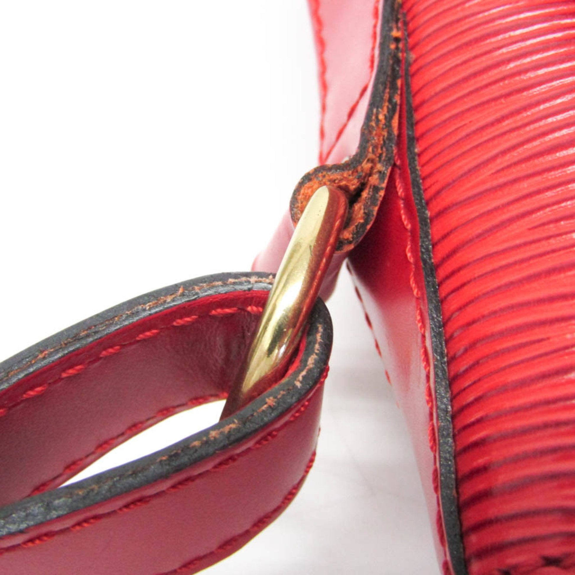 Louis Vuitton Petit Noé, Red, Leather, shoulder