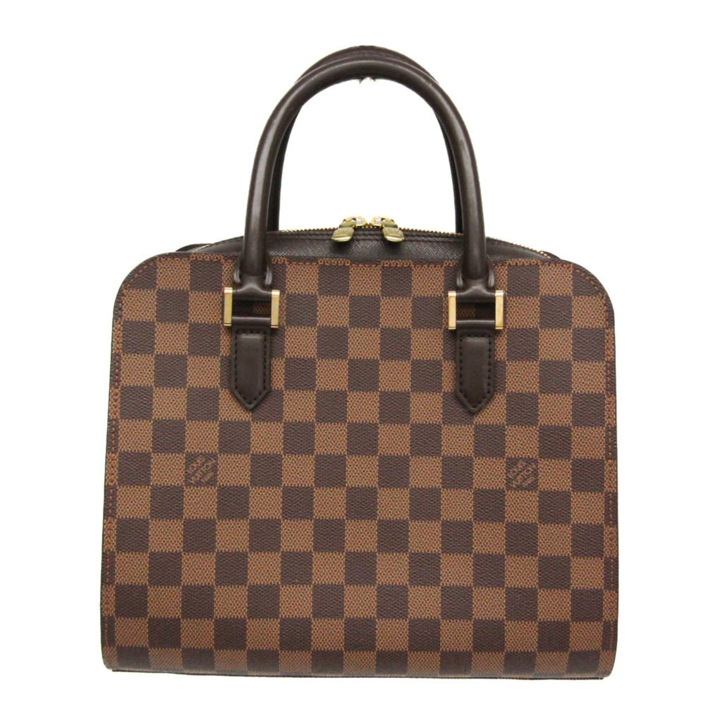 Louis Vuitton Triana, Brown, Canvas, handbag