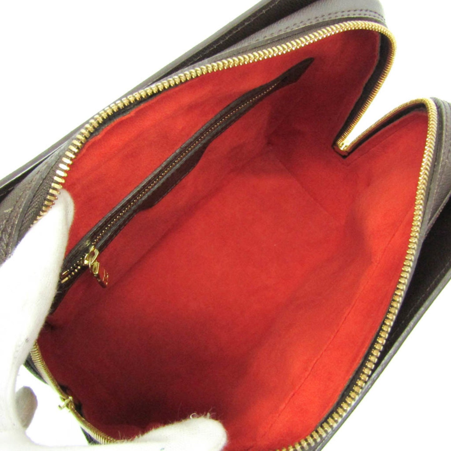 Louis Vuitton Triana, Brown, Canvas, handbag
