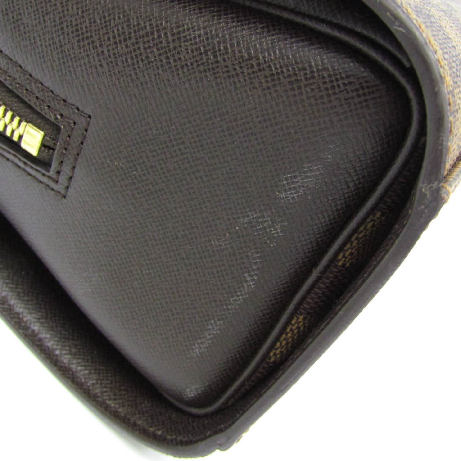 Louis Vuitton Triana, Brown, Canvas, handbag