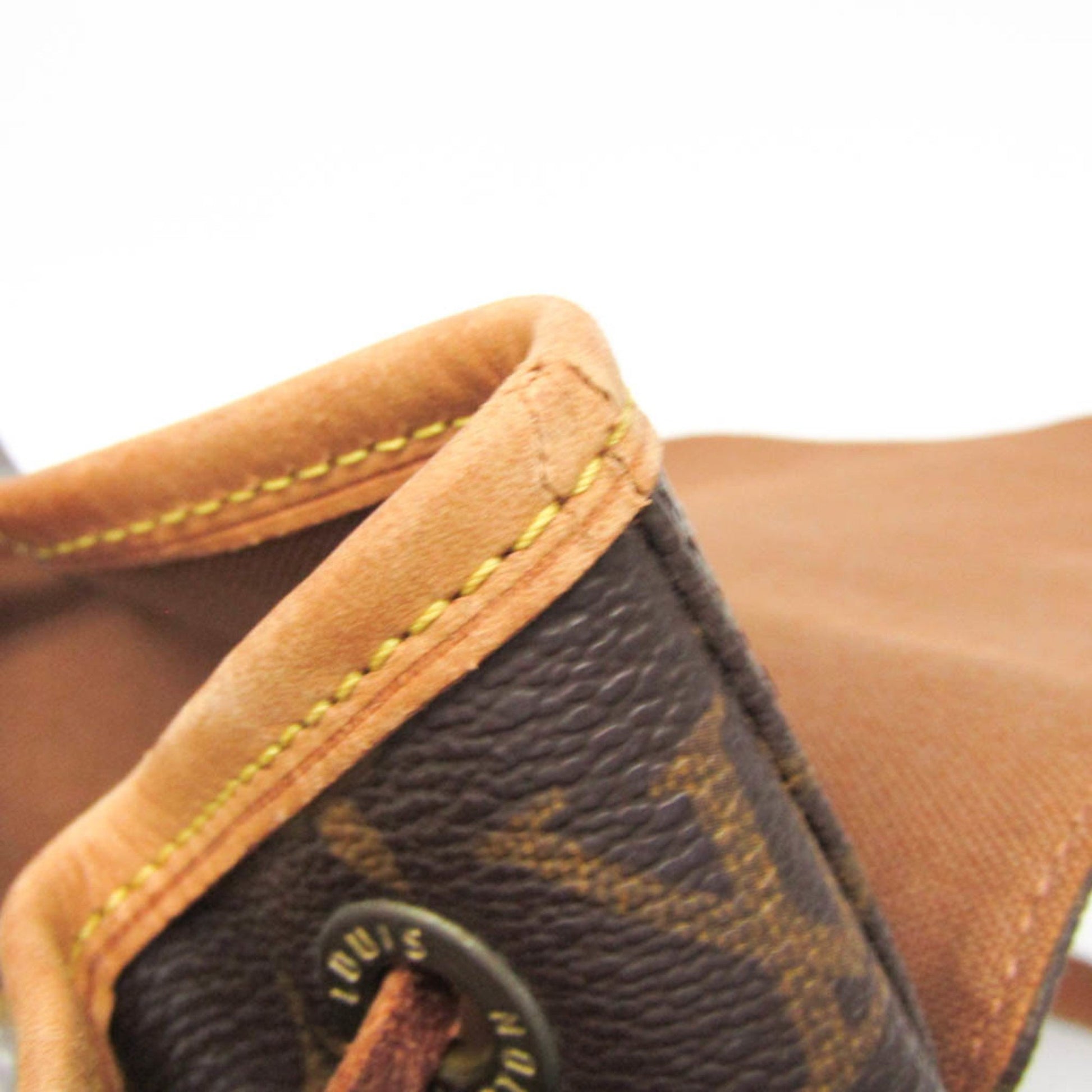 Louis Vuitton Montsouris MM, Brown, Canvas, backpack