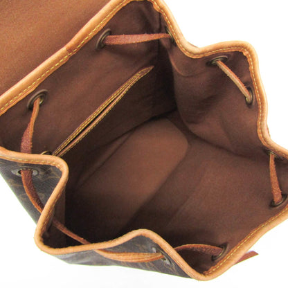 Louis Vuitton Montsouris MM, Brown, Canvas, backpack