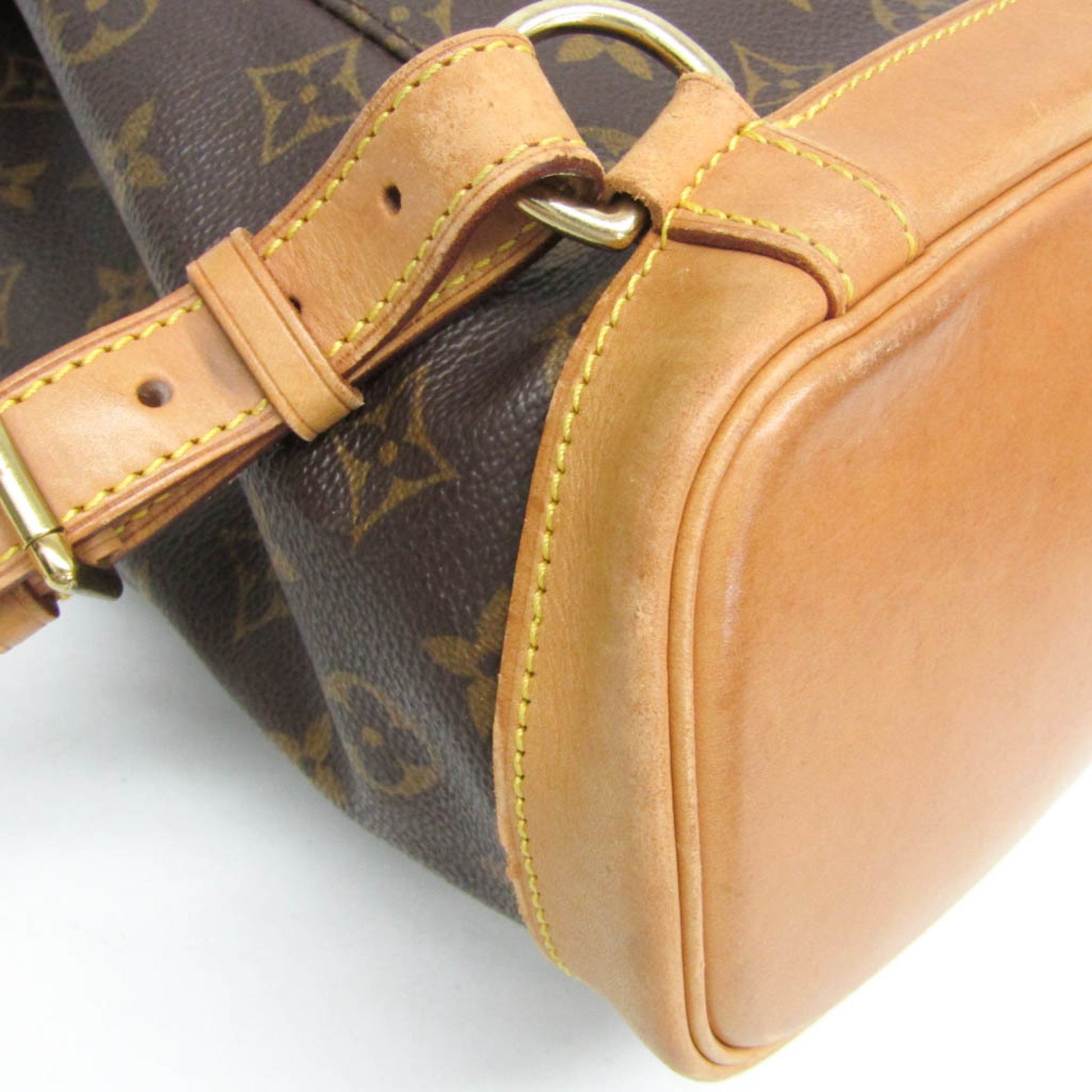 Louis Vuitton Montsouris MM, Brown, Canvas, backpack