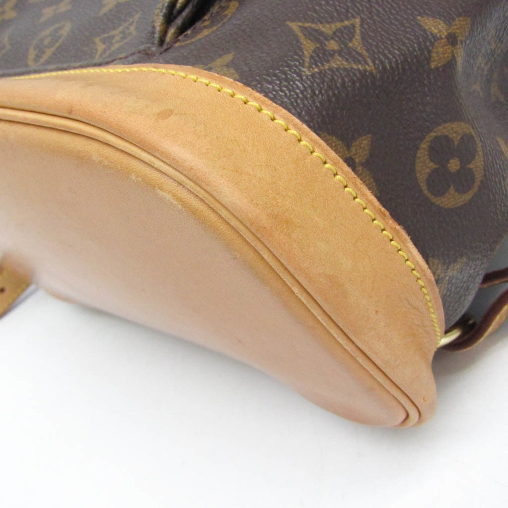Louis Vuitton Montsouris MM, Brown, Canvas, backpack