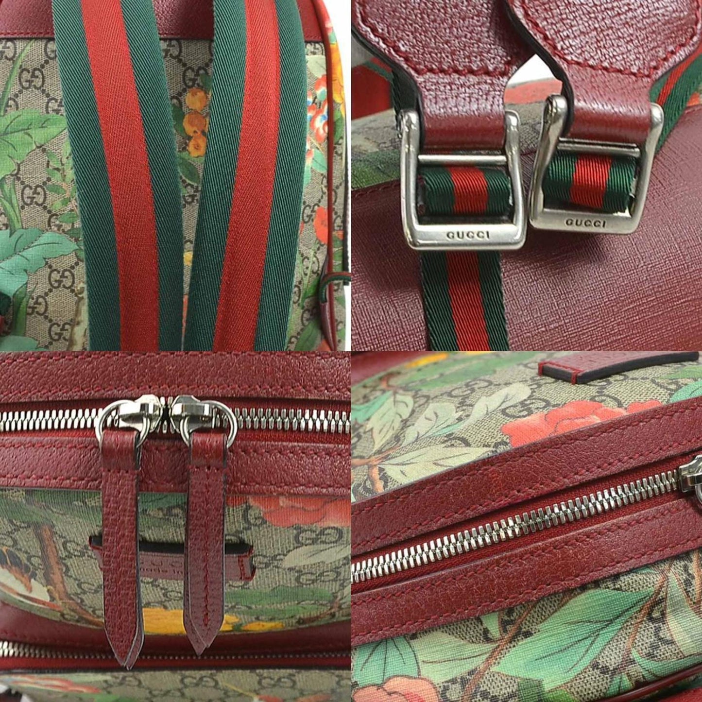 Gucci GG Supreme, Beige, Canvas, backpack