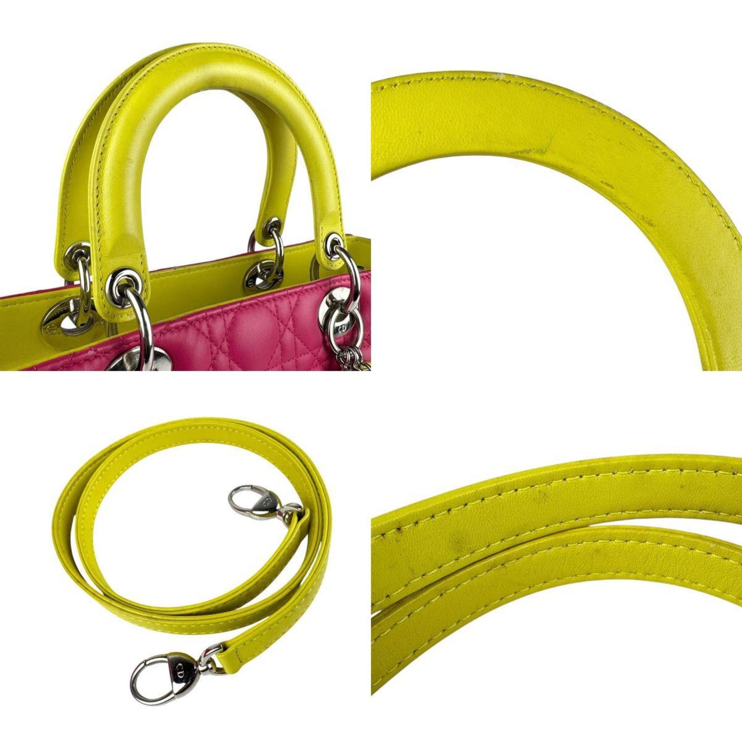 Dior Lady Dior, Pink, Leather, shoulder