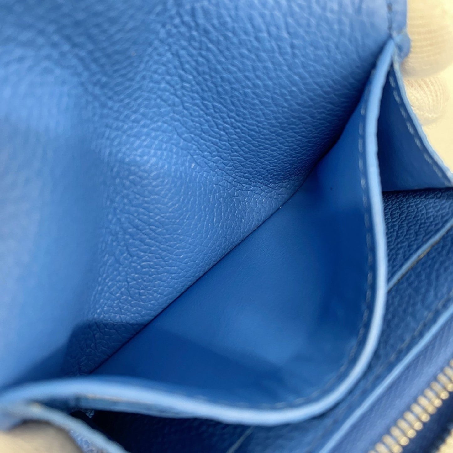 Louis Vuitton Rosalie, Blue, Leather, wallet