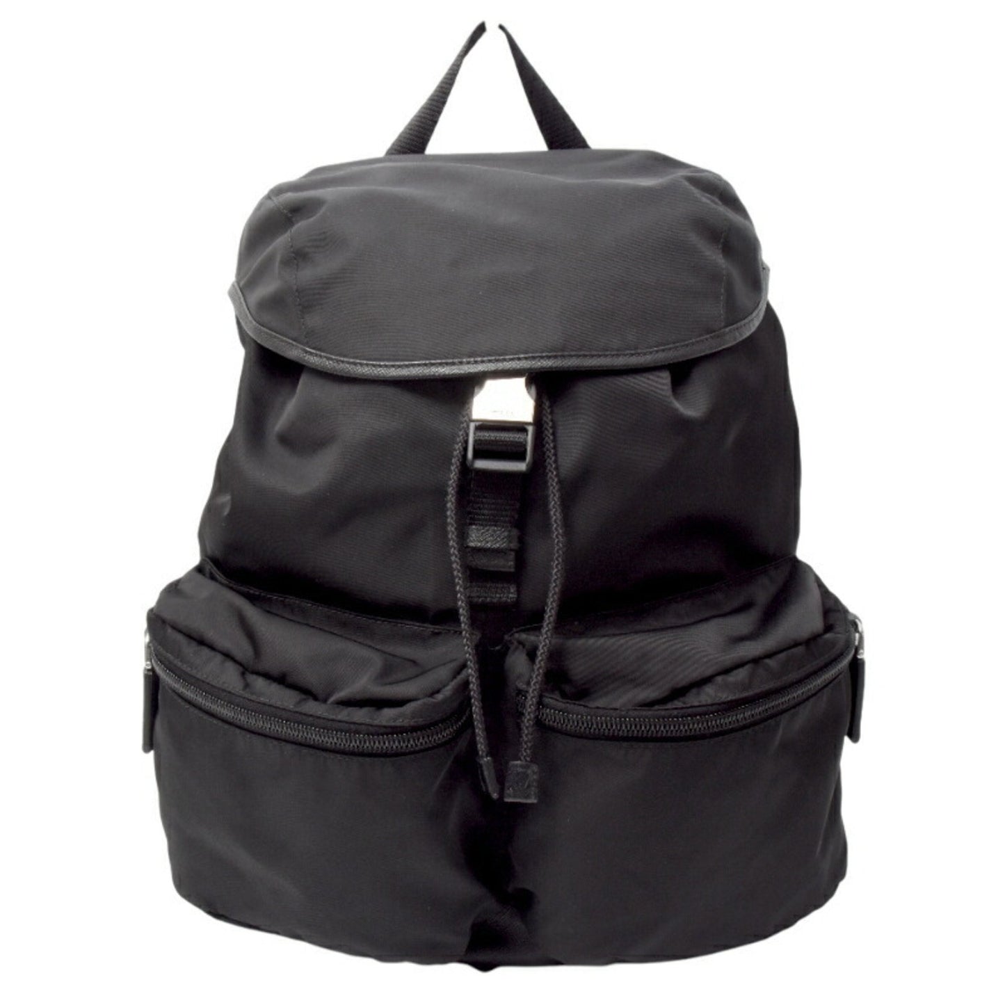 Prada Tessuto, Black, Canvas, backpack