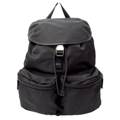 Prada Tessuto, Black, Canvas, backpack