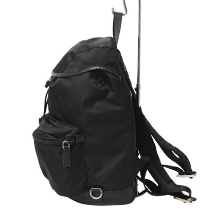 Prada Tessuto, Black, Canvas, backpack