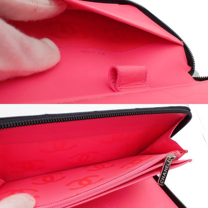 Chanel Cambon, Black, Leather, wallet