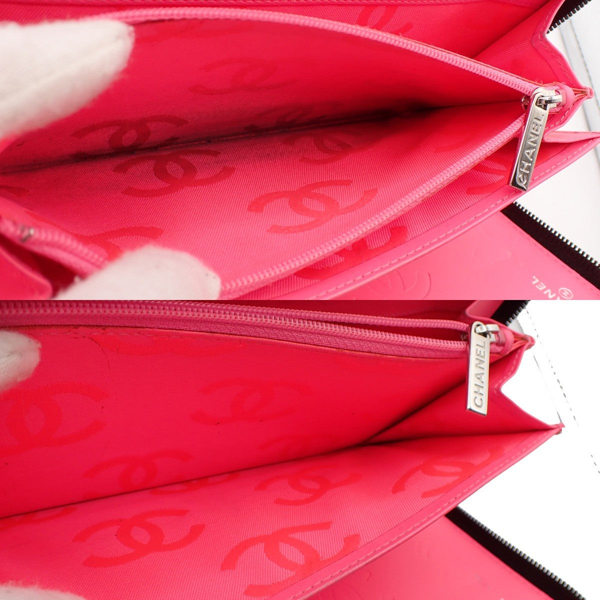 Chanel Cambon, Black, Leather, wallet