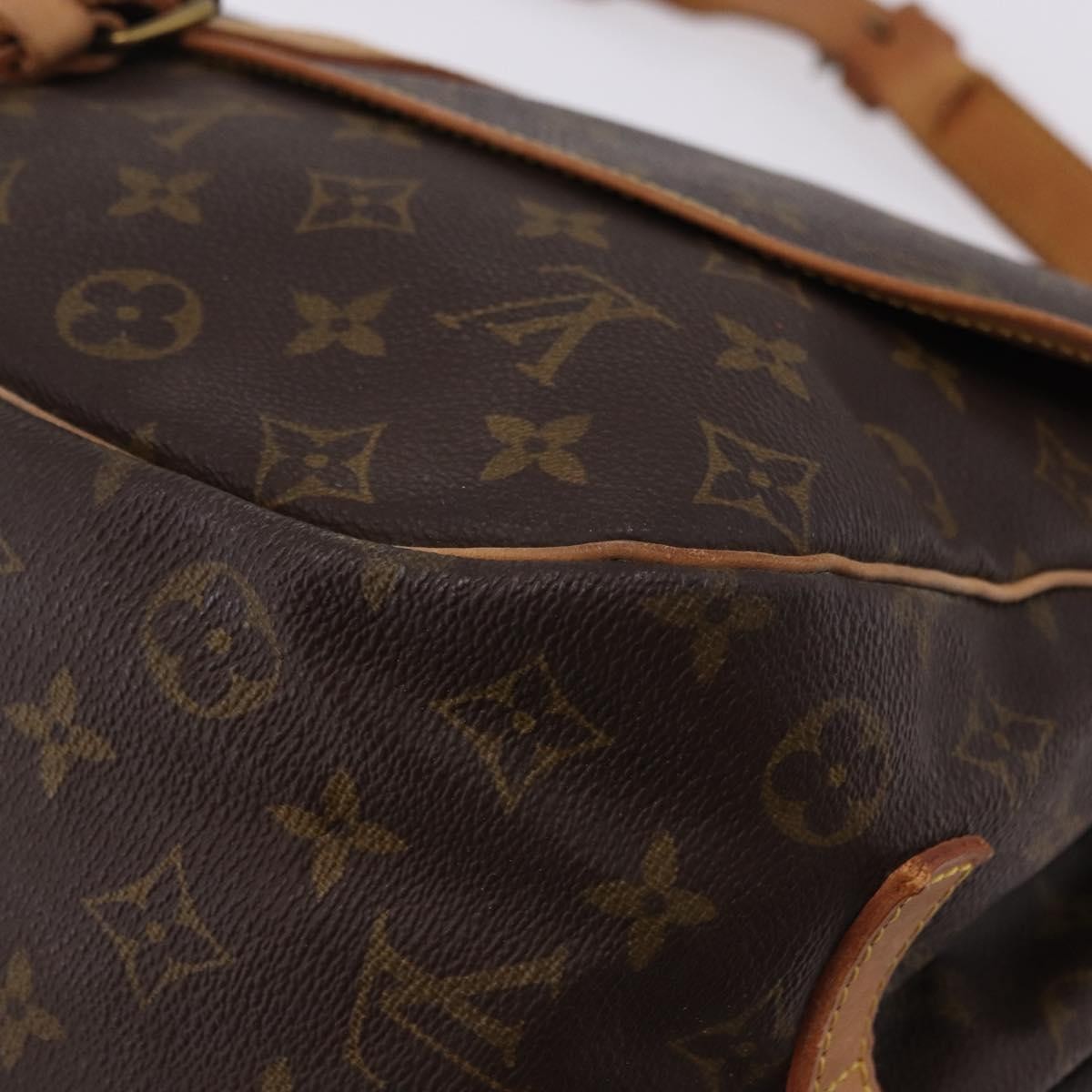 Louis Vuitton Saumur Monogram, Brown, Canvas, Shoulder Bag