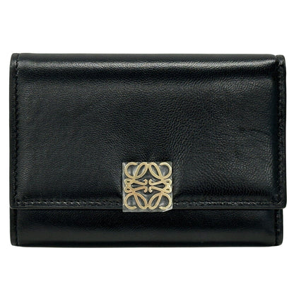 Loewe Anagram, Black, Leather, wallet