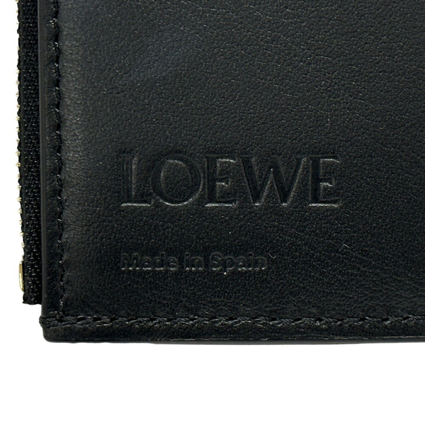 Loewe Anagram, Black, Leather, wallet