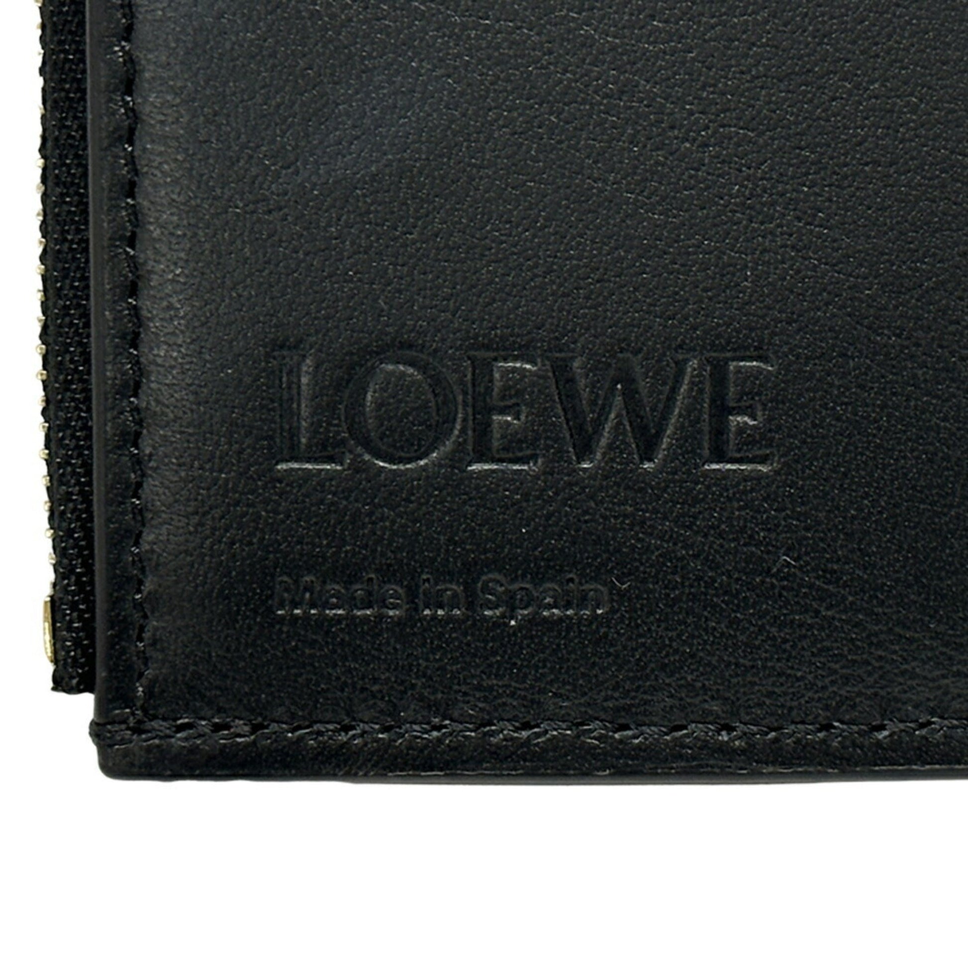 Loewe Anagram, Black, Leather, wallet