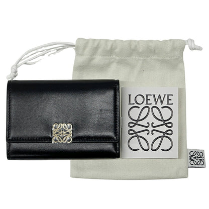Loewe Anagram, Black, Leather, wallet