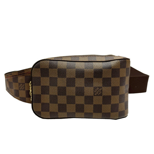 Louis Vuitton Geronimos, Brown, Canvas, clutch