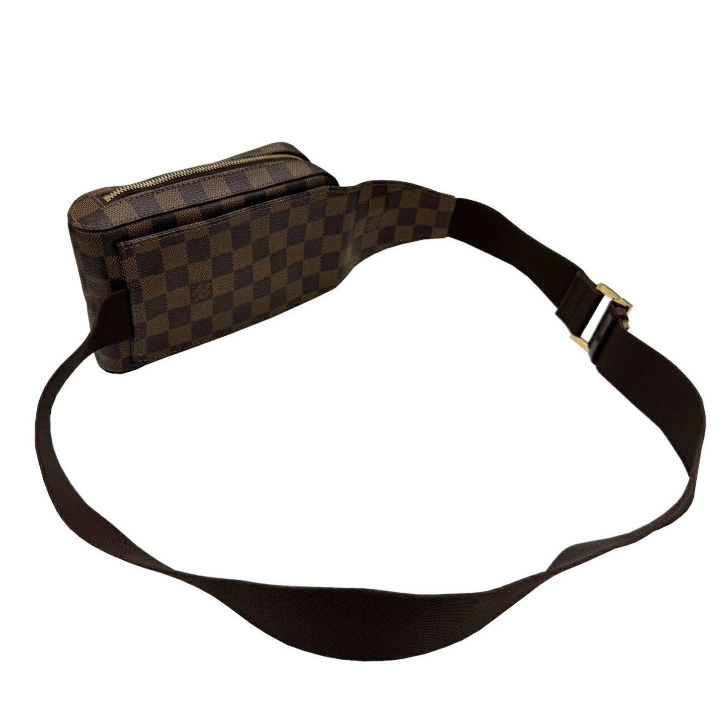 Louis Vuitton Geronimos, Brown, Canvas, clutch