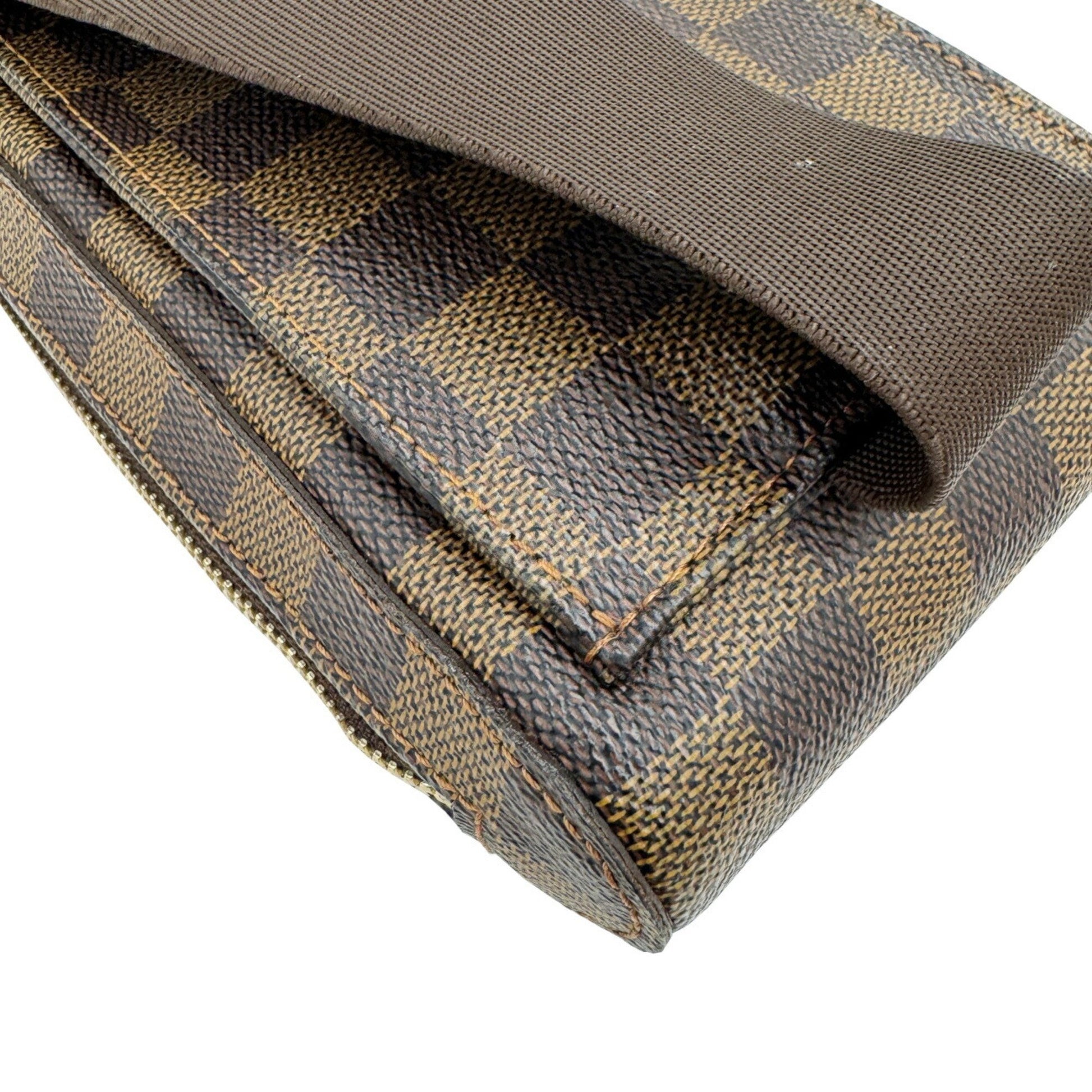 Louis Vuitton Geronimos, Brown, Canvas, clutch