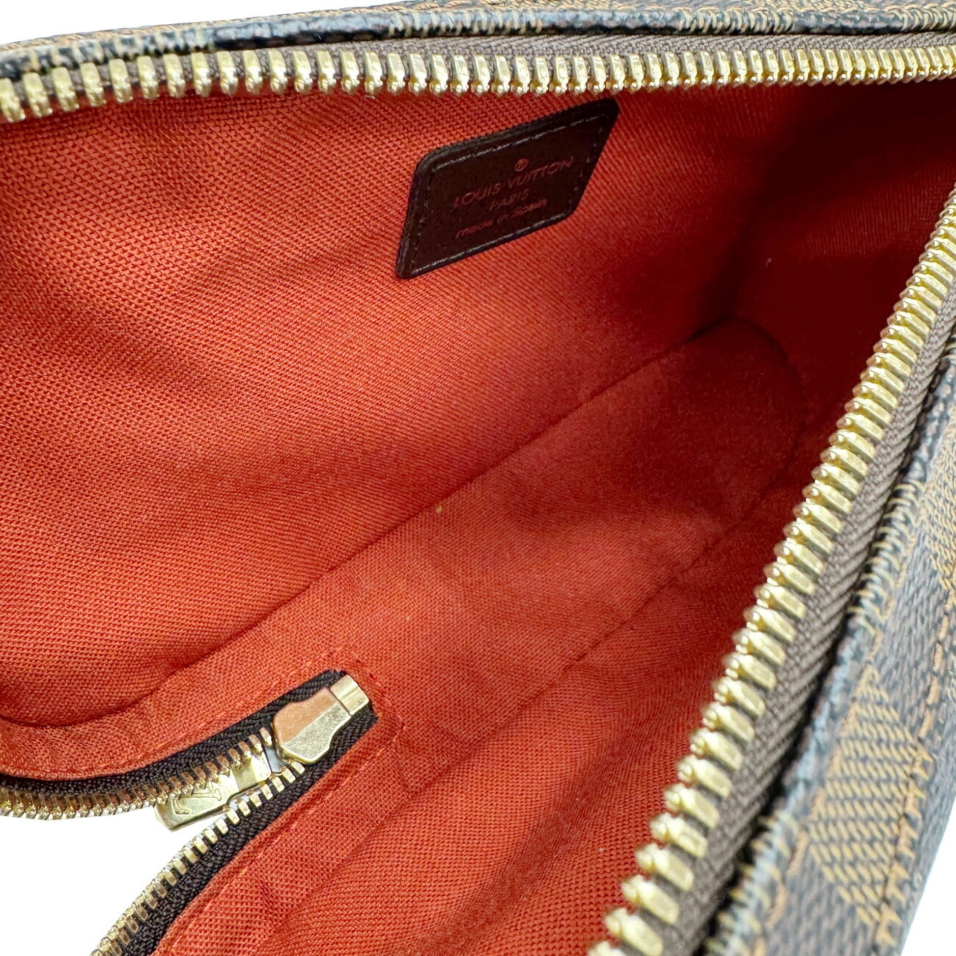 Louis Vuitton Geronimos, Brown, Canvas, clutch