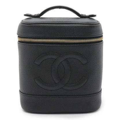 Chanel Vanity, Black, Leather, clutch