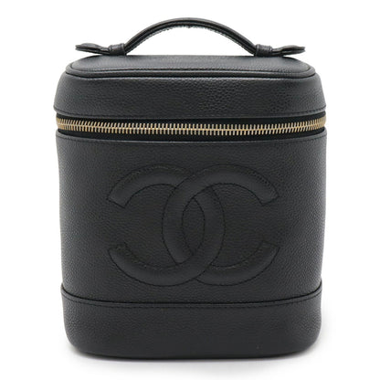 Chanel Vanity, Black, Leather, clutch