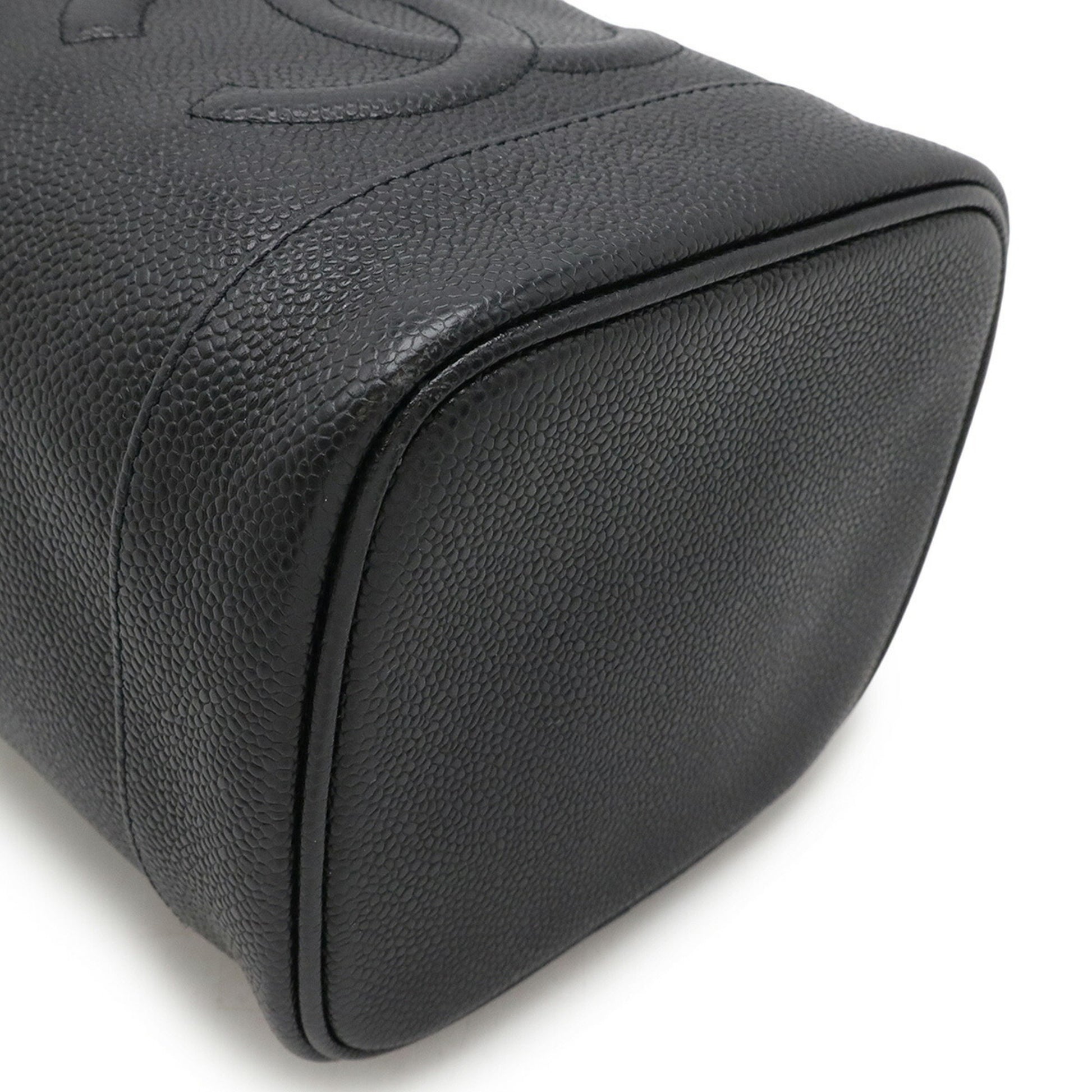 Chanel Vanity, Black, Leather, clutch