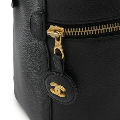 Chanel Vanity, Black, Leather, clutch