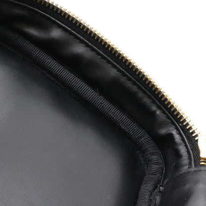 Chanel Vanity, Black, Leather, clutch