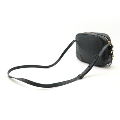 Gucci Micro guccissima, Black, Leather, shoulder