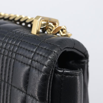 Burberry Lola Wallet on Chain Quilted Leather, Black, Leather, Crossbody Bag