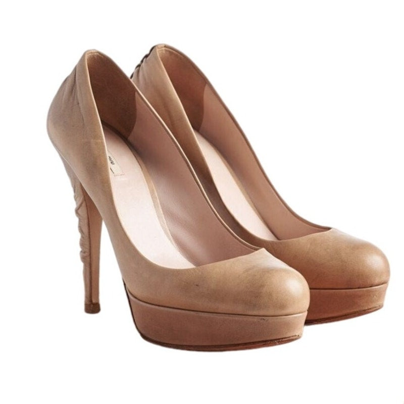 Miu Miu Pumps 8 US Sand Beige