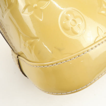 Louis Vuitton Alma Monogram Vernis, Yellow, Patent Leather, Handbag