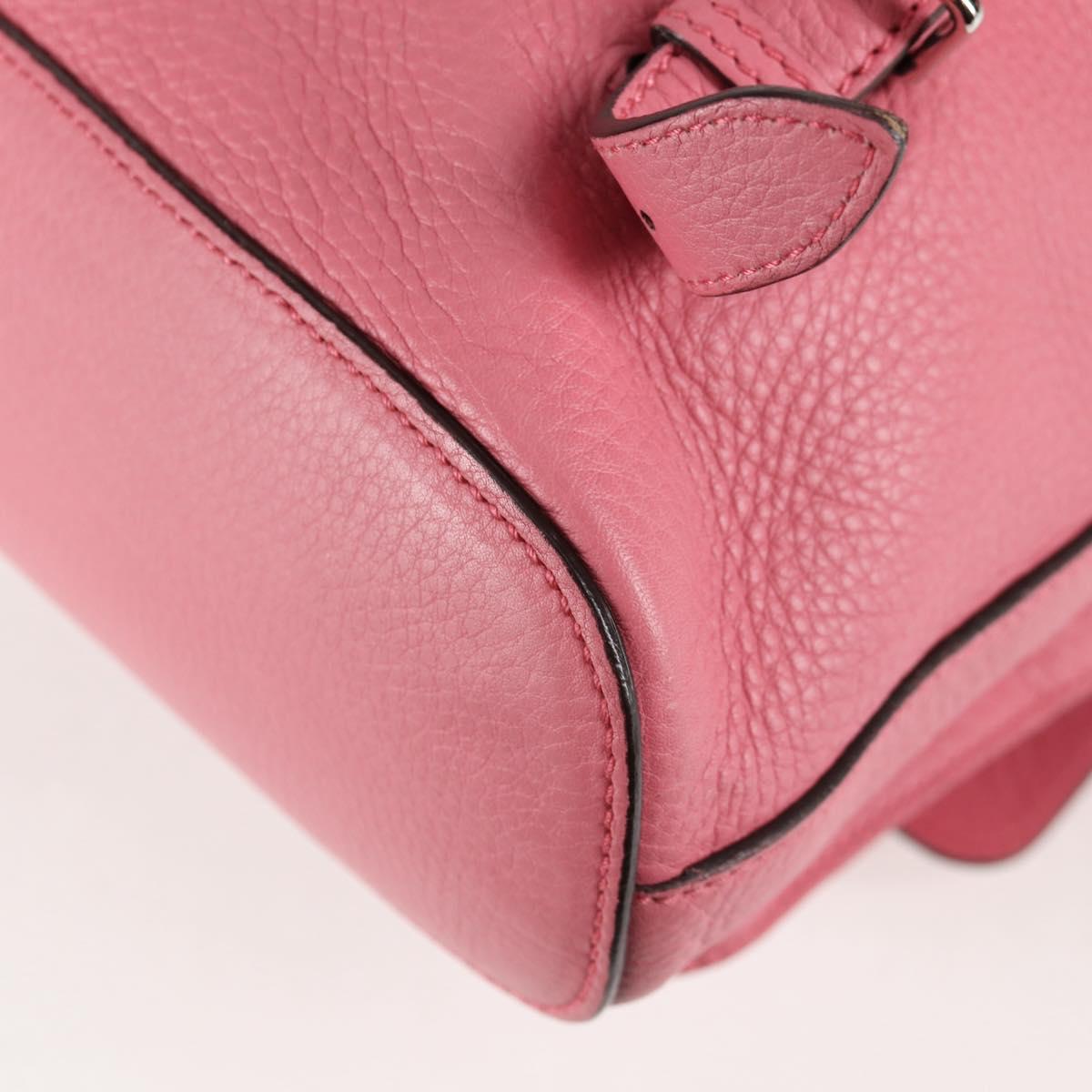 Gucci Bamboo, Pink, Leather, backpack