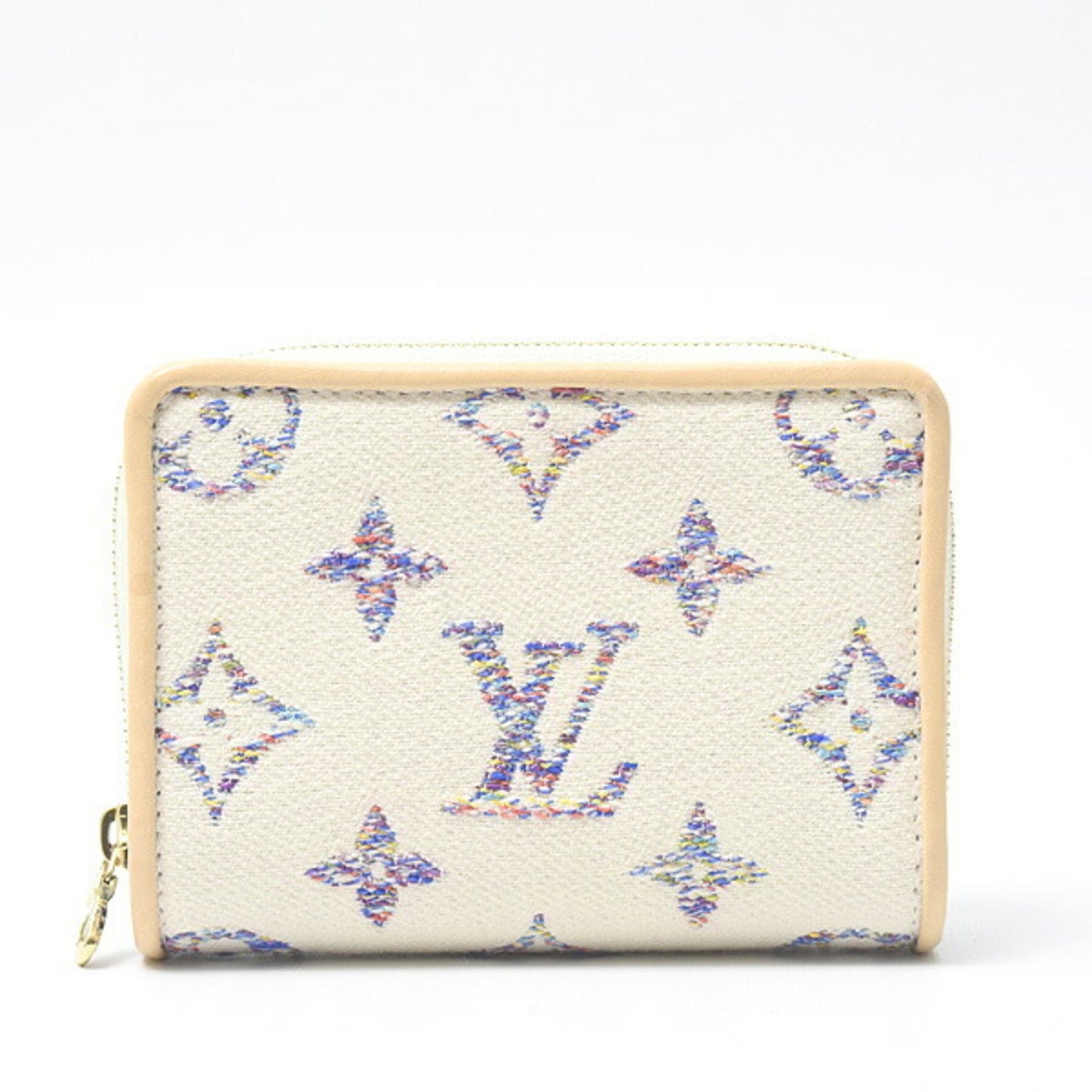 Louis Vuitton Lou, White, Canvas, wallet