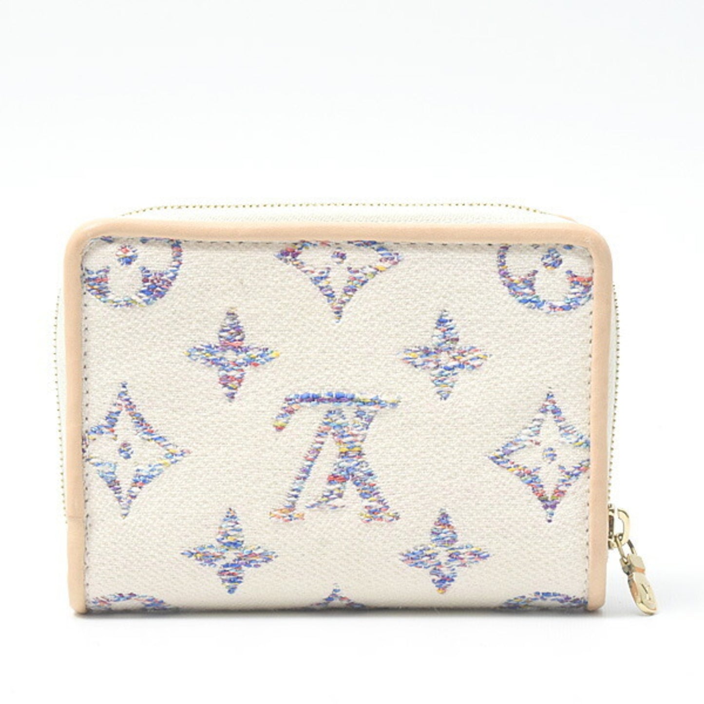 Louis Vuitton Lou, White, Canvas, wallet
