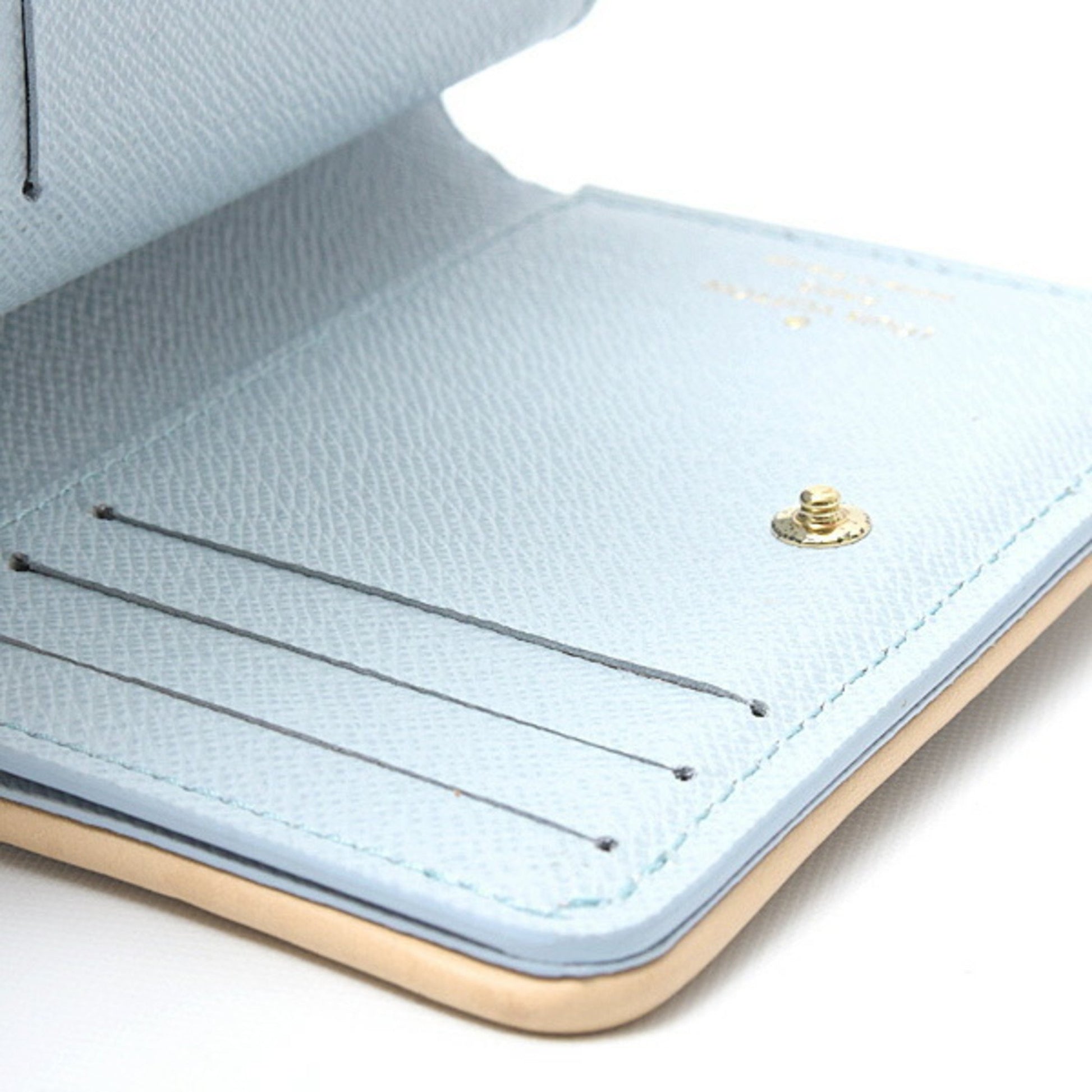 Louis Vuitton Lou, White, Canvas, wallet