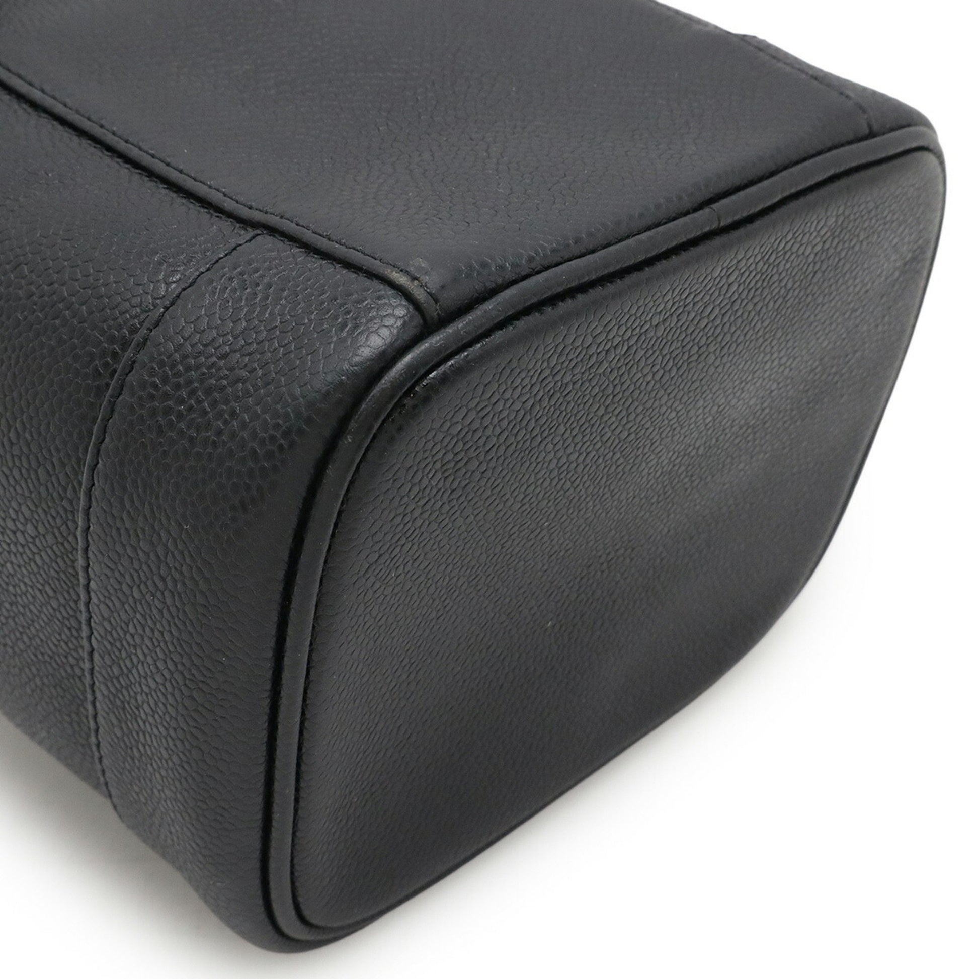 Chanel Vanity, Black, Leather, clutch