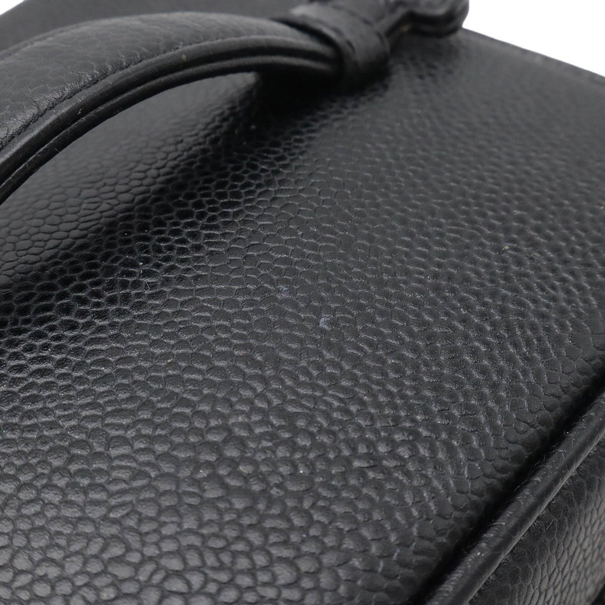 Chanel Vanity, Black, Leather, clutch