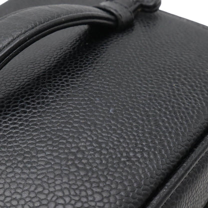 Chanel Vanity, Black, Leather, clutch