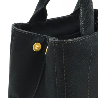 Prada Canapa, Black, Canvas, tote