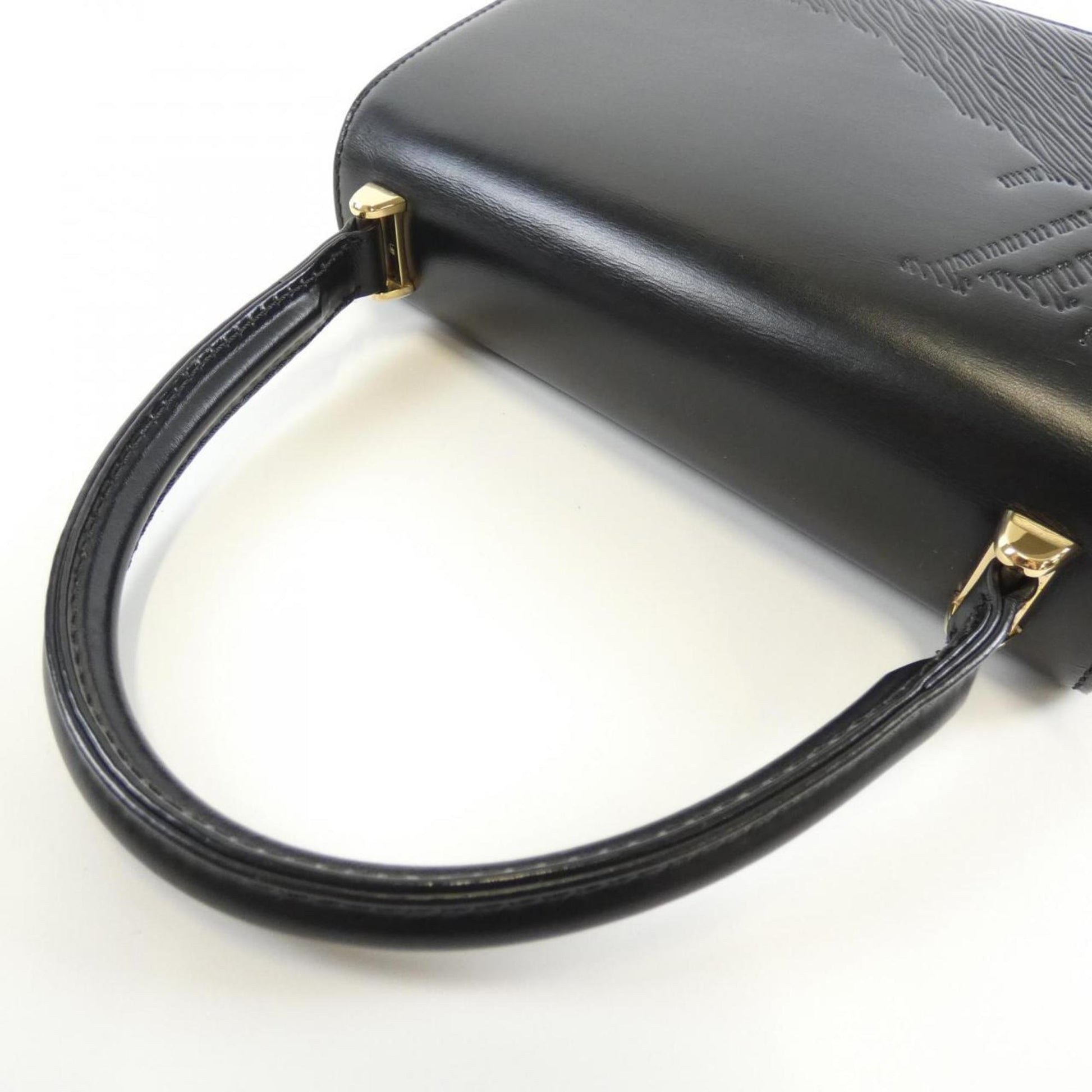 Louis Vuitton Opéra, Black, Leather, handbag