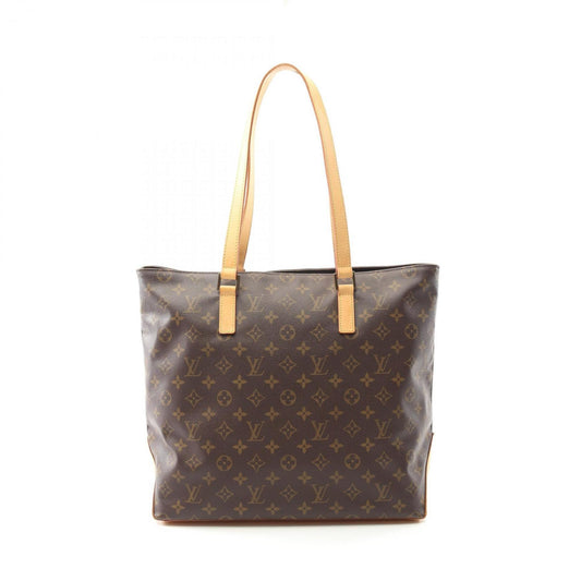 Louis Vuitton Cabas Mezzo, Brown, Canvas, tote