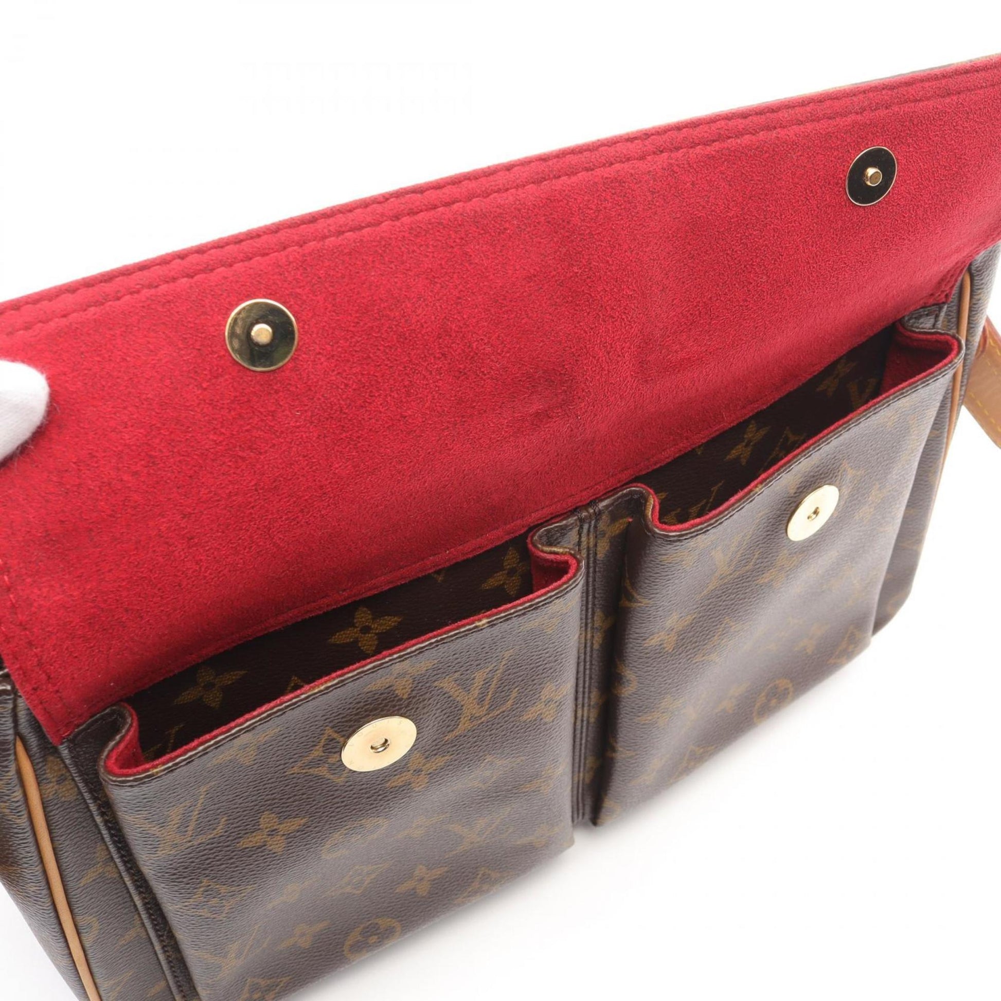 Louis Vuitton Viva Cité, Brown, "CANVAS, LEATHER", shoulder